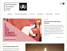 Tablet Screenshot of antwerpenopen.be